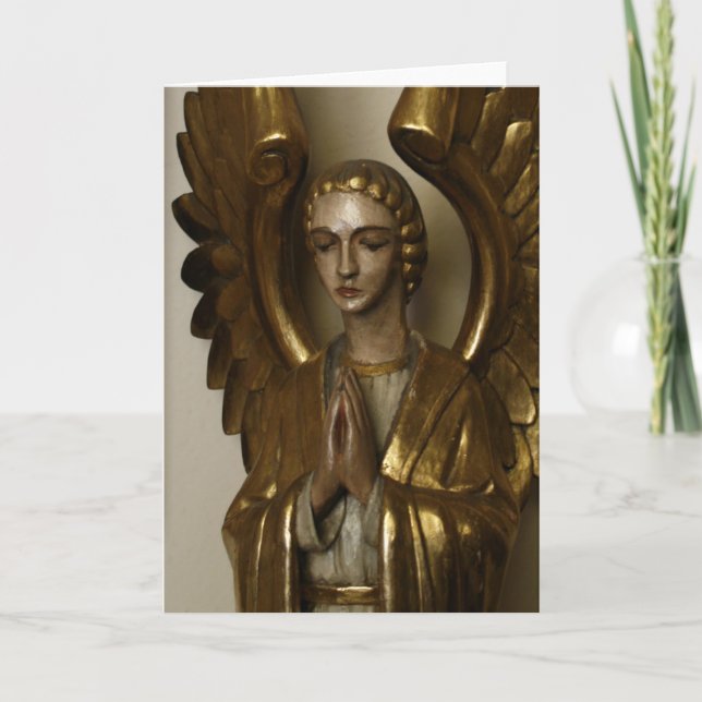 Cartão Praying Angel - color (Frente)