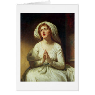 Cartão Praying da senhora Hamilton