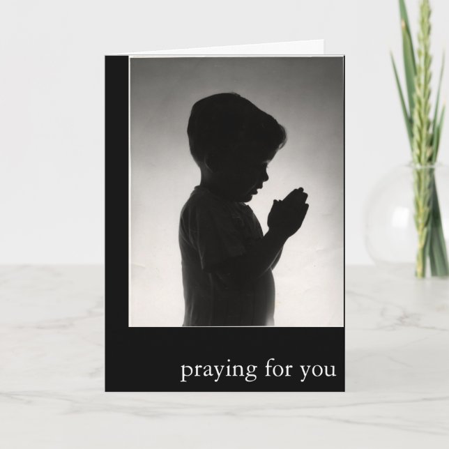 Cartão Praying for you Greeting Card Bible verse card (Frente)