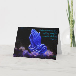 Cartão Praying Hands Inspirational Greeting Card