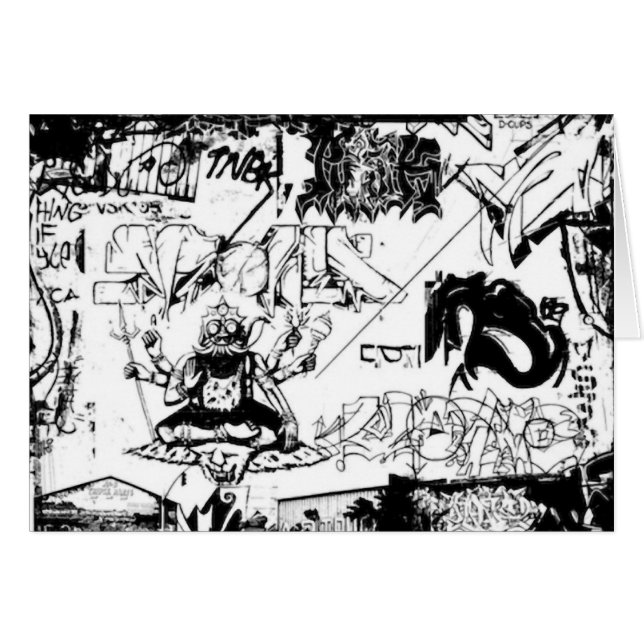 Cartão Prazer dos grafites (Frente Horizontal)