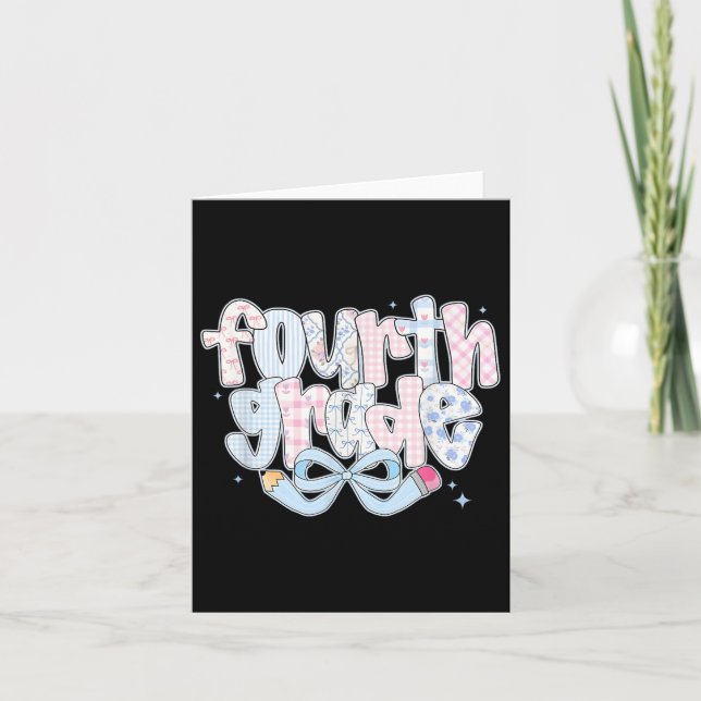 Cartão Pré-Despejo 4º ano de volta à escola Coquette 4º G (Frente)