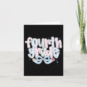 Cartão Pré-Despejo 4º ano de volta à escola Coquette 4º G