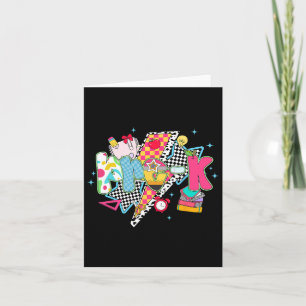 Cartão Pré-Despejo Da Equipe De Sonhos Pré-k De Volta À E