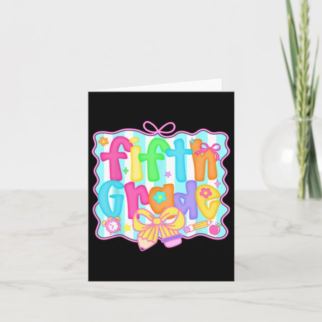 Cartão Pré-Disquete De Volta Às Raparigas Arcos Da Classe (Frente)