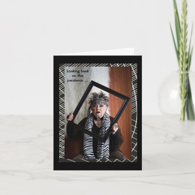 Cartão Pré-e Postar a aparência da pandemia (Frente)