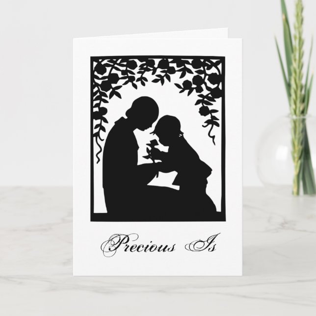 Cartão Precioso É Placa De Dia de as mães (Frente)