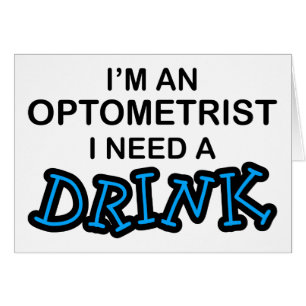 Cartão Precise uma bebida - optometrista