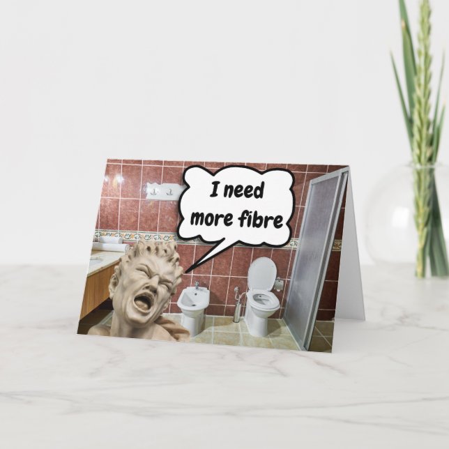 Cartão Preciso de mais fibras. (Frente)