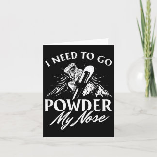 Cartão Preciso De Pó No Meu Nariz Para Inverter Snowbo Es