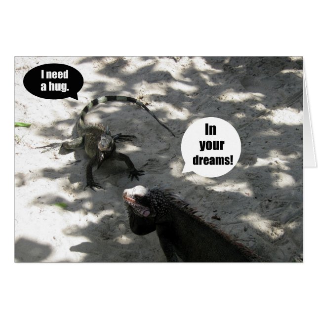 Cartão Preciso de um abraço... (Frente Horizontal)