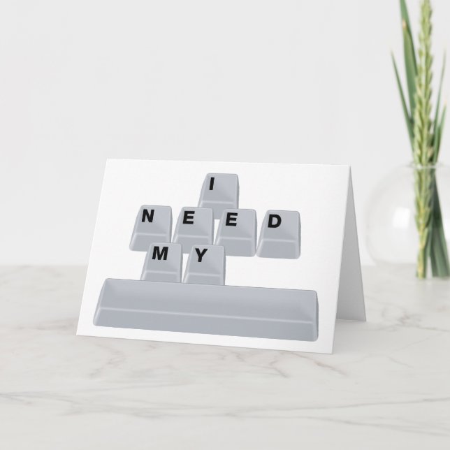 Cartão Preciso Do Meu Espaço (Frente)