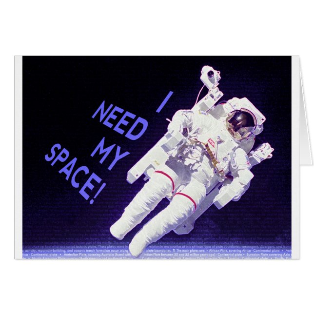 Cartão Preciso Do Meu Espaço (Frente Horizontal)