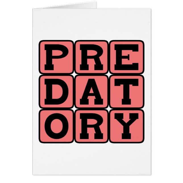 Cartão Predatório, Caçador de Cabeça (Frente)