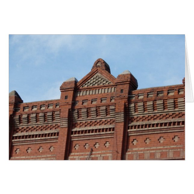 Cartão Prédio de tijolos (Frente Horizontal)