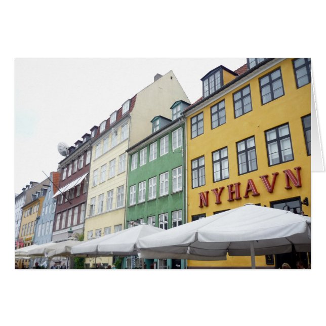 Cartão prédios em nyhavn (Frente Horizontal)