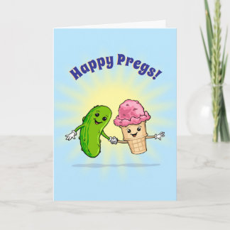 Cartão Pregnancy Congratulations - Pickles & Ice Cream