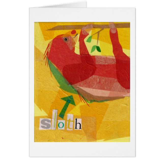 Cartão Preguiça! (Frente)