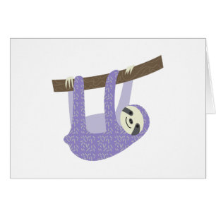 Cartão Preguiça de árvore