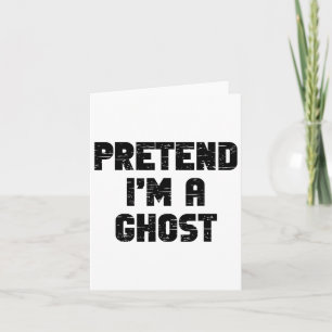 Cartão Preguiçoso Fácil Fingir Eu sou um Ghost Party Hall