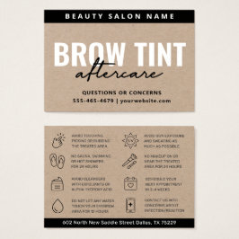 Cartão Premium Kraft Eco Eyebrow Tint