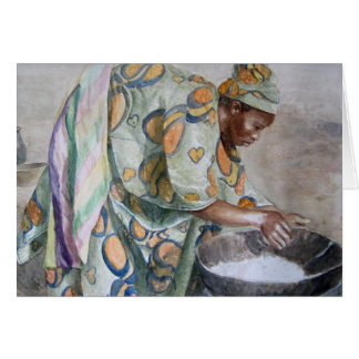 Cartão "Preparando o banquete do casamento "