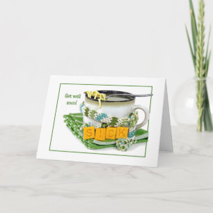 Cartão Prepare-se bem para a sopa de macarrão