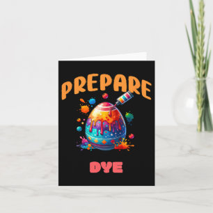 Cartão Prepare-Se Para Cortar A Páscoa Engraçada Colorida