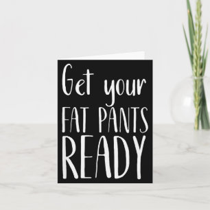 Cartão Prepare Seu Calção Gordo - Camiseta Divertida de A