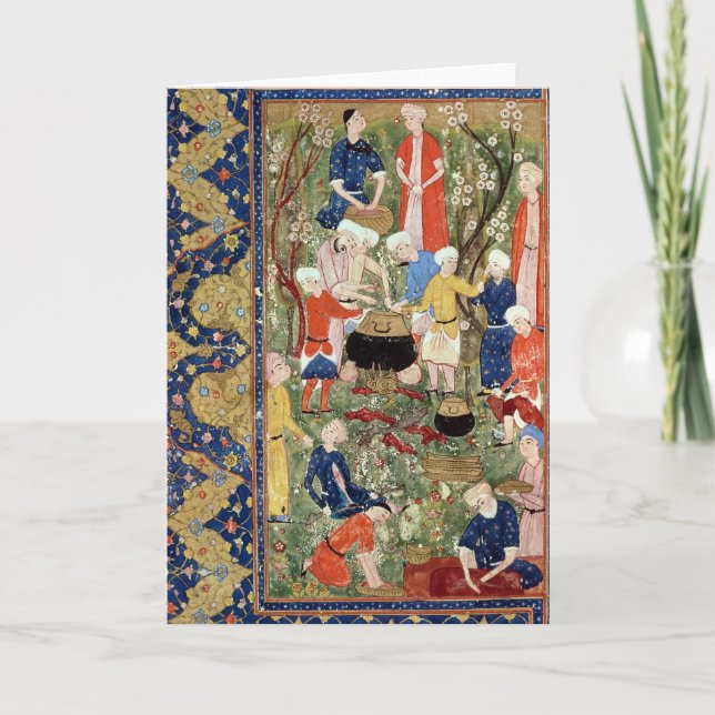 Cartão Preparing a meal (Frente)