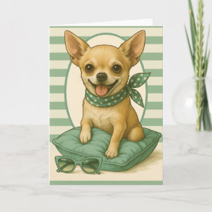 Cartão Preppy Chihuahua