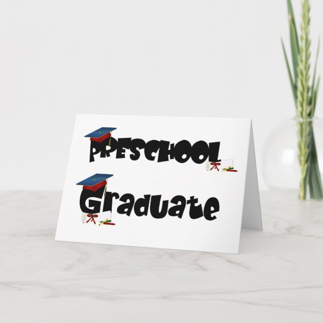 Cartão Preschool Graduate  Tshirts and Gifts (Frente)