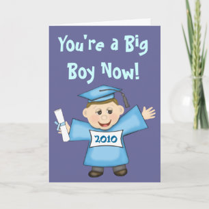 Cartão Preschool / Kindergarten Boy Graduation