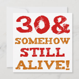 Cartão Presente aniversário de 30 anos Gag