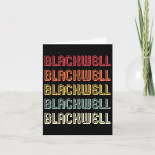 Cartão Presente Blackwell Sobrenome Engraçado Retro Vinta
