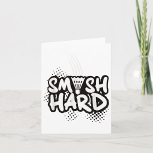 Cartão Presente Campeão de Badminton Smash Hard