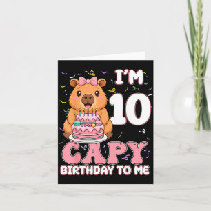 Cartão Presente de 10 Anos Capy Aniversário Para Mim Pres