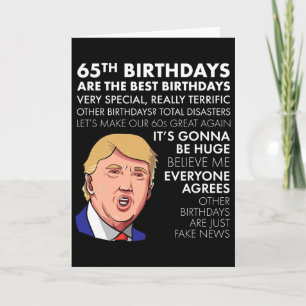 Cartão Presente de Aniversário de 65 anos Camisa engraçad