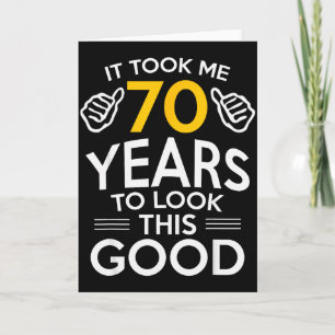 Cartão Presente de Aniversário de 70 anos Me fez ter 70 a