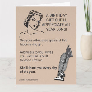 Cartão Presente de aniversário ela vai te obrigado para o