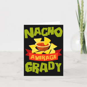 Cartão Presente de aniversário engraçado Nacho average gr