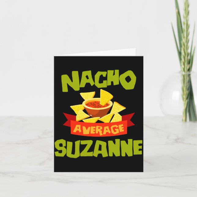 Cartão Presente de aniversário engraçado Nacho average su (Frente)