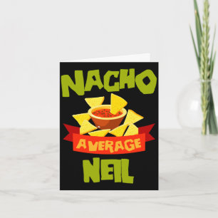 Cartão Presente de aniversário engraçado nome nacho avera