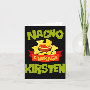Cartão Presente de aniversário engraçado nome nacho avera