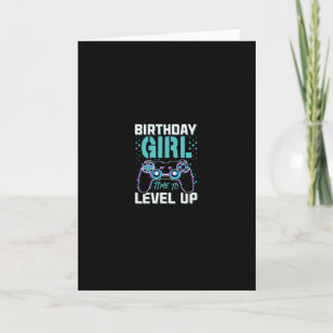 Cartão Presente De Aniversário Para A Menina Chegar Ao Ní
