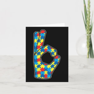 Cartão Presente de Apoio à Consciencialização do Autismo