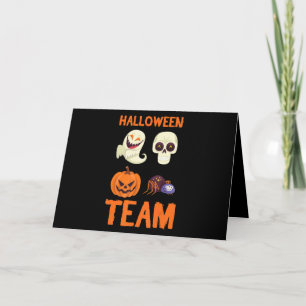 Cartão Presente de Aranha Equipe de Halloween Abóbora F