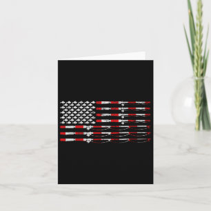 Cartão Presente De Bandeira Americana De Voo Para Pescado