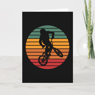 Cartão Presente de bicicleta de esporte de freestyle vint