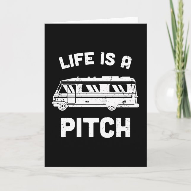 Cartão Presente de Camping de Autocaravana RV (Frente)